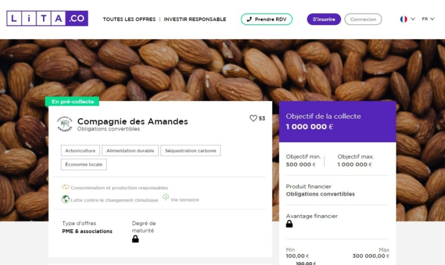 La Compagnie des Amandes émet des obligations convertibles pour financer son développement