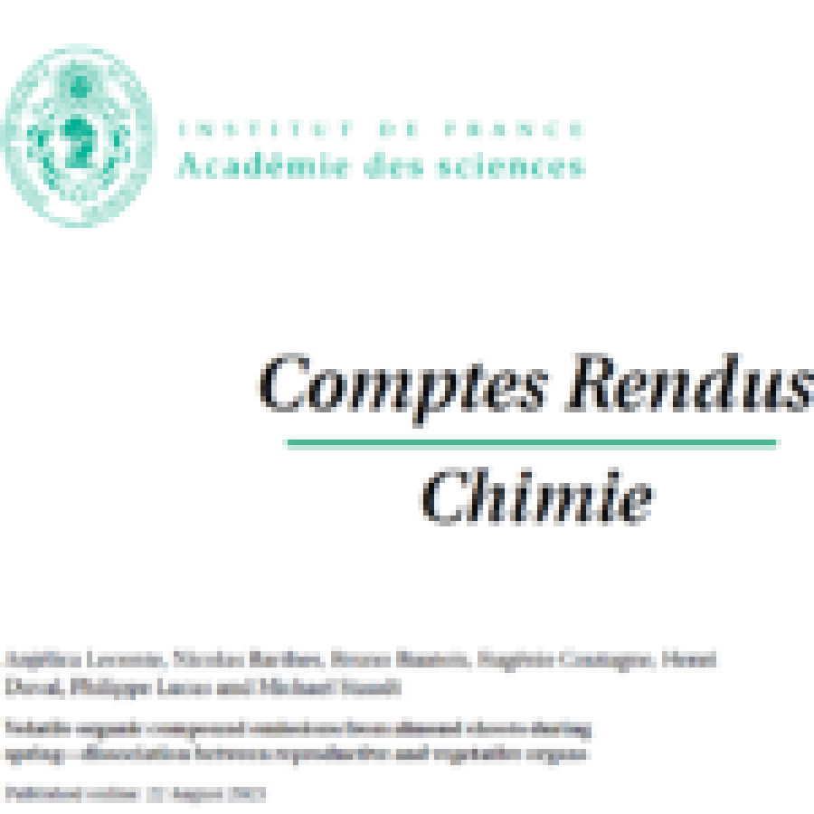 Les composés organo-volatiles de l’amandier : 1er article de notre thésarde