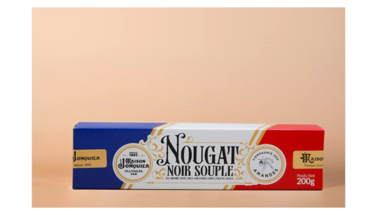 NOUGAT NOIR SOUPLE AUX AMANDES FRANCAISES